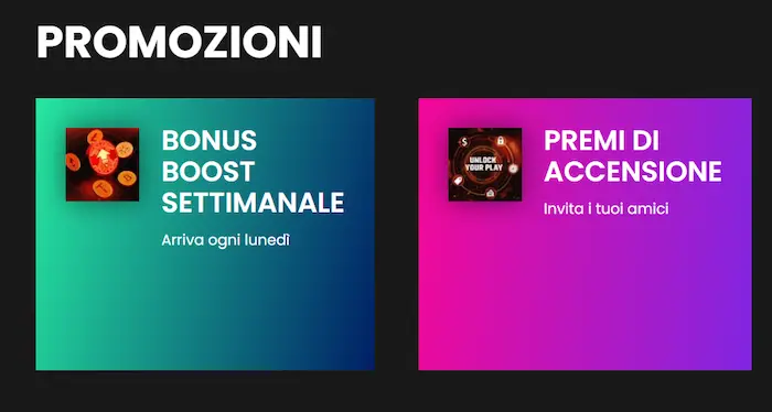 Ignition Casino Italia bonus